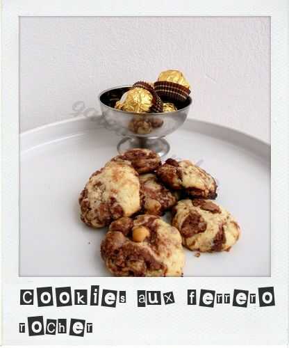 Cookies aux ferrero rocher