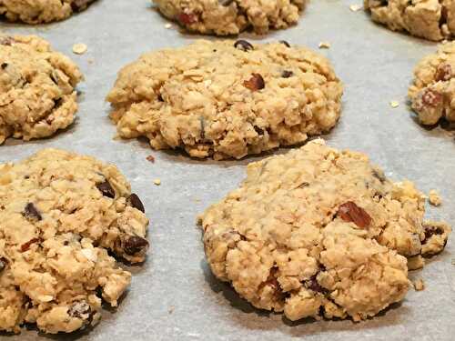 Cookies aux flocons d'avoine, amandes et pépites de chocolat