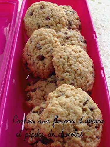 Cookies aux flocons d'avoine et pépites de chocolat