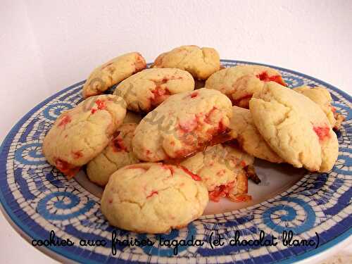 Cookies aux fraises tagada (et chocolat blanc) mais chuuuttt...