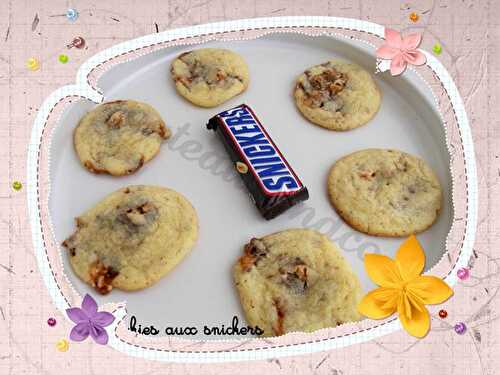 Cookies aux snickers - Gateauxandco