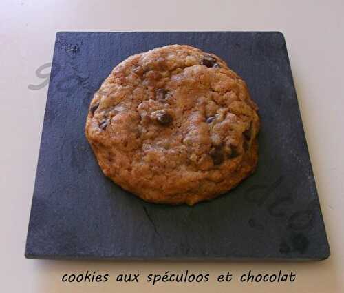 Cookies aux spéculoos et chocolat