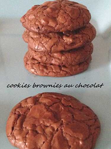 Cookies brownies au chocolat