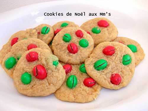 Cookies de Noël aux mm's - Gateauxandco