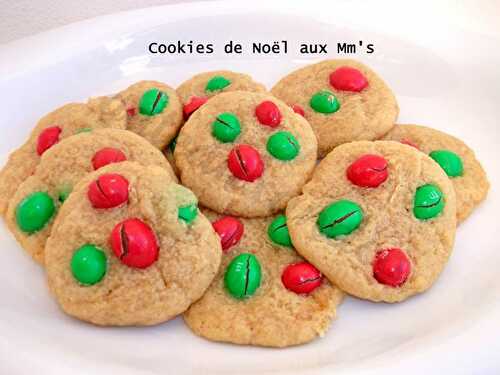 Cookies de Noël aux mm's