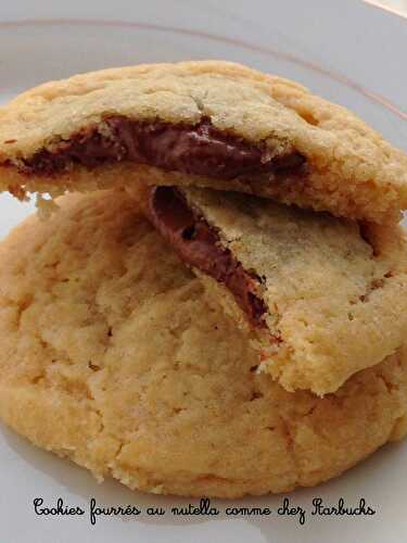 Cookies fourrés au nutella comme chez Starbucks