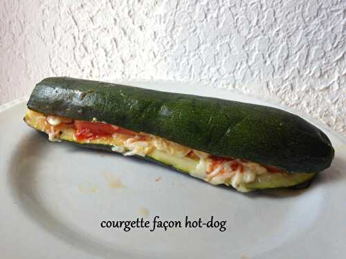 Courgettes façon hot-dog