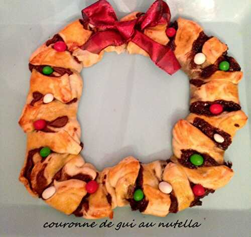 Couronne de gui au nutella