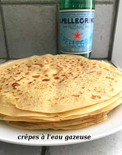 Crêpes légères à l'eau gazeuse