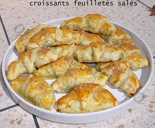 Croissants feuilletés salés à la viande hachée