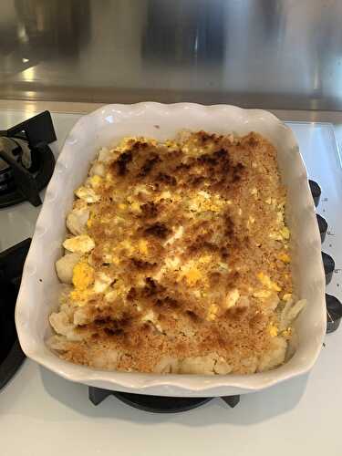 Crumble de chou-fleur et oeufs