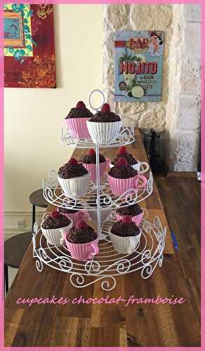 Cupcakes chocolat-framboise