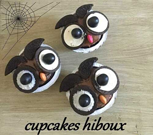 Cupcakes hiboux (pour Halloween)