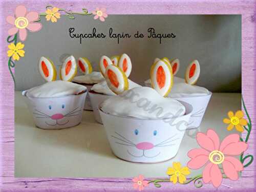 Cupcakes lapin de Pâques