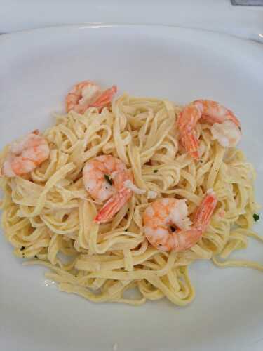 Fettucini aux crevettes