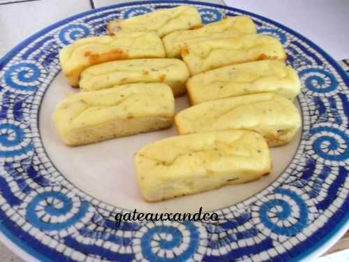 Financiers salés au fromage et au jambon