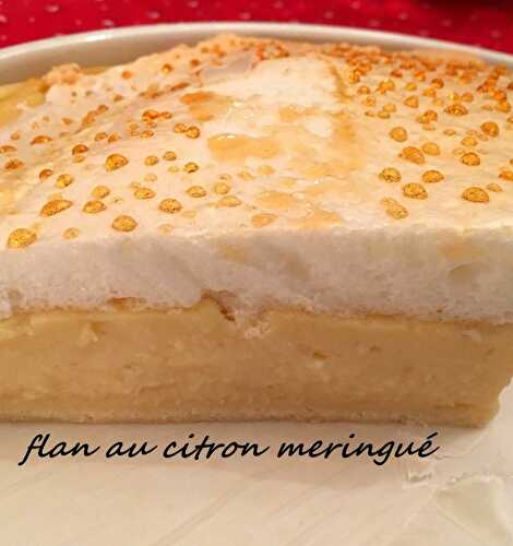 Flan au citron meringué