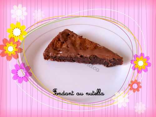 Fondant au Nutella