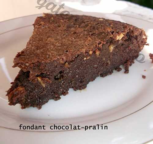 Fondant chocolat-pralin