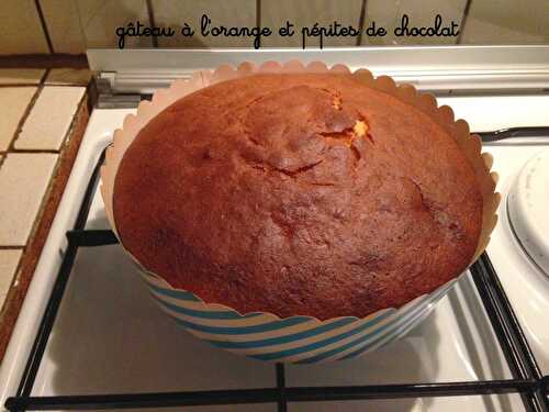 Gâteau à l'orange et pépites de chocolat