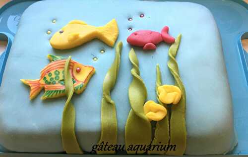 Gâteau aquarium (aquarium cake)