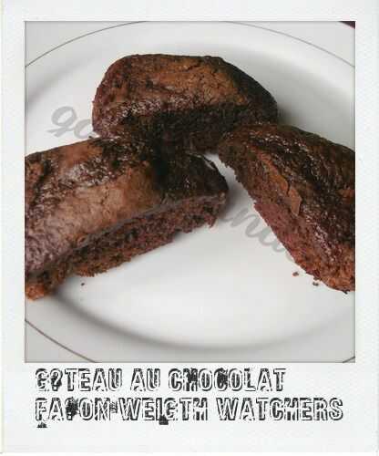 Gâteau au chocolat noir façon weight watchers