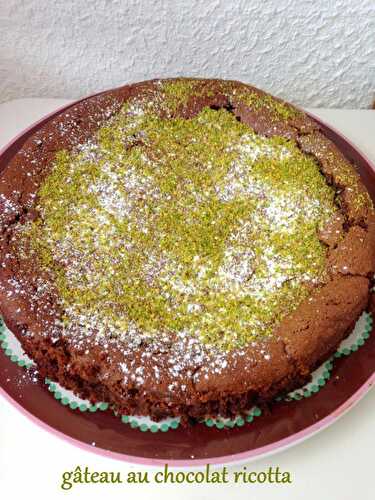 Gâteau au chocolat ricotta