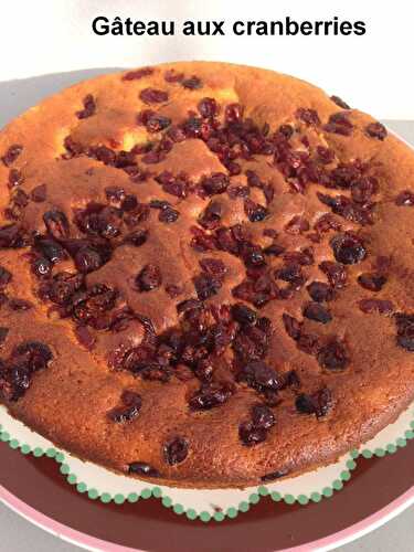 Gâteau aux cranberries