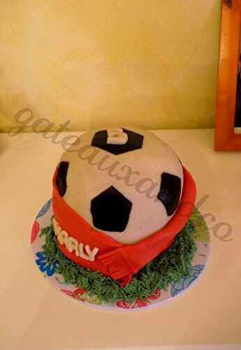 Gâteau ballon de foot/ball cake