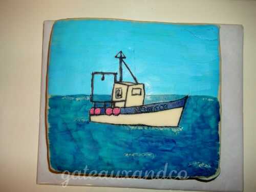 Gâteau bateau de Pêche