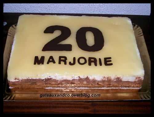 Gâteau Chanel et gâteau 20 ans