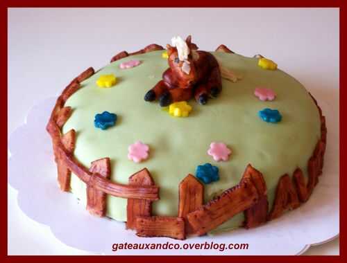 Gâteau cheval