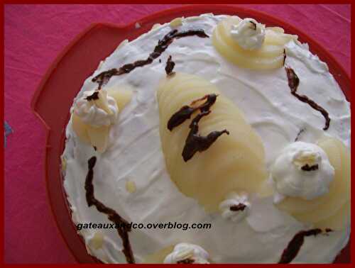 Gâteau fondant aux poires