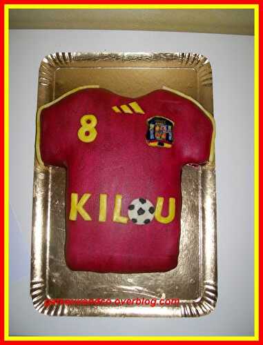 Gâteau maillot de foot de l'équipe d'Espagne - Gateauxandco