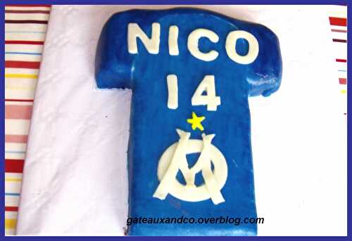 Gâteau maillot de foot