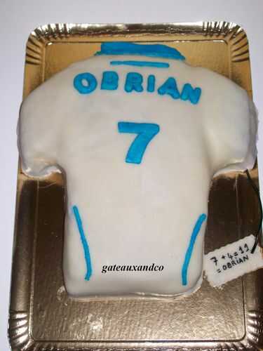 Gâteau maillot de foot OM