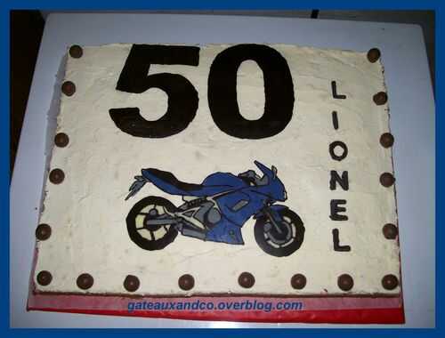 Gâteau moto