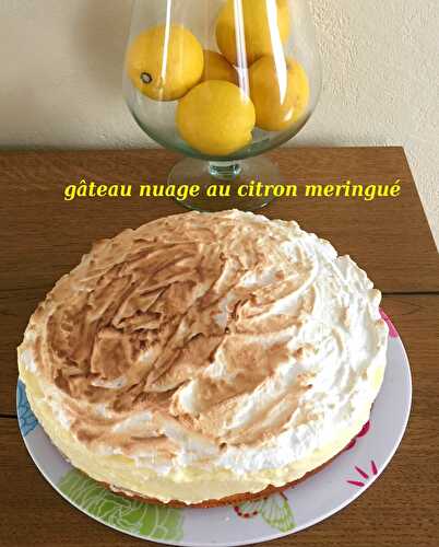 Gâteau nuage au citron meringué