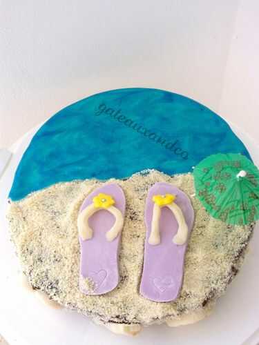 Gâteau plage/Beach cake