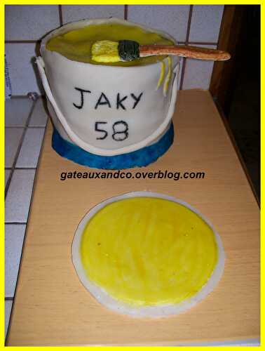 Gâteau pot de peinture - Gateauxandco