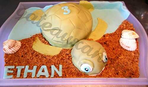 Gâteau Samy la tortue