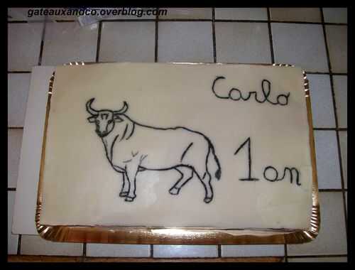 Gâteau taureau