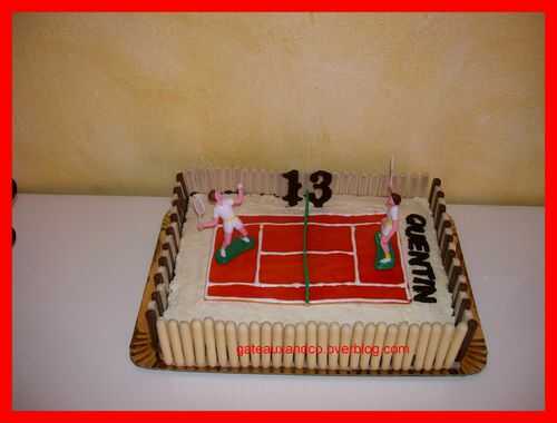 Gâteau tennis