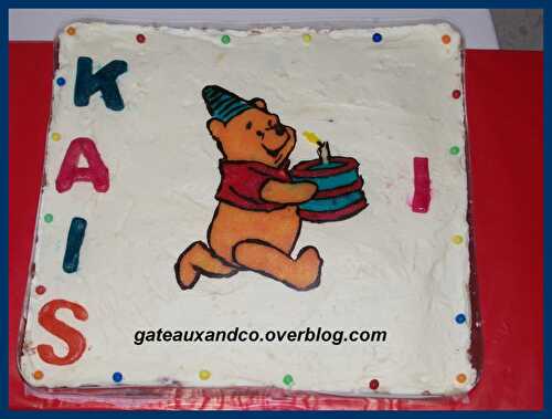 Gâteau winnie l'ourson