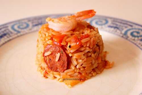 Jambalaya au chorizo et crevettes