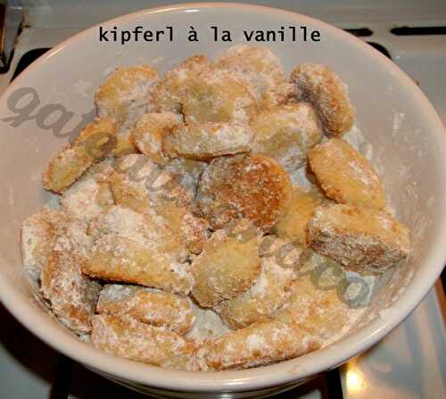 Kipferl à la vanille (recette sans oeufs)