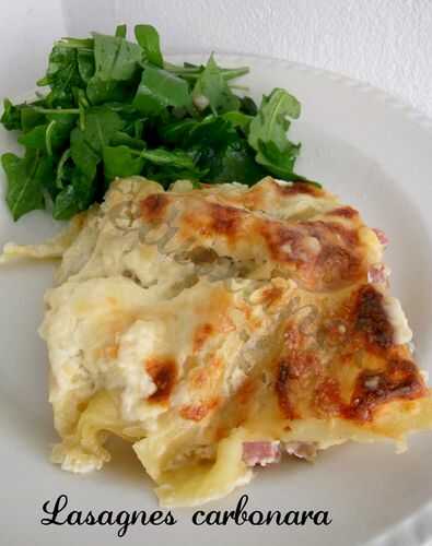 Lasagnes à la carbonara