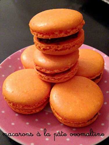 Macarons à la pâte ovomaltine