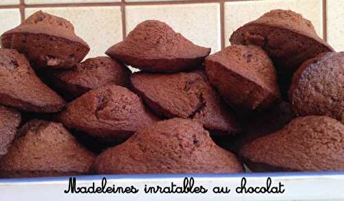 Madeleines bossues inratables au chocolat