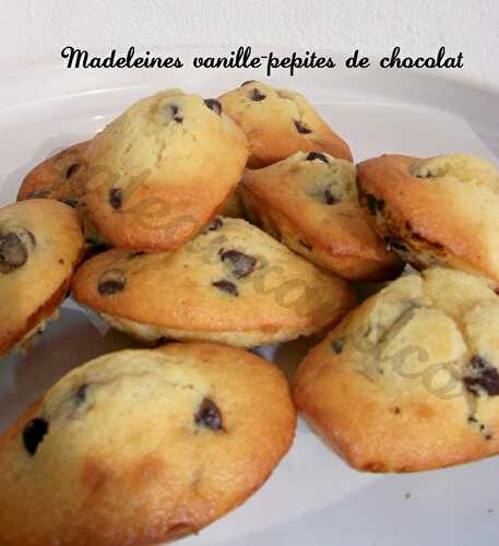 Madeleines vanille-pépites de chocolat